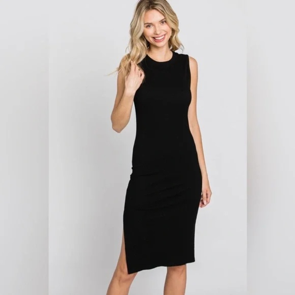 Prologue Black Sleeveless Slip Dress